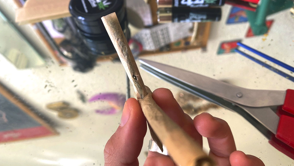 Don't forget to make the inner hole or your cross joint won't burn!