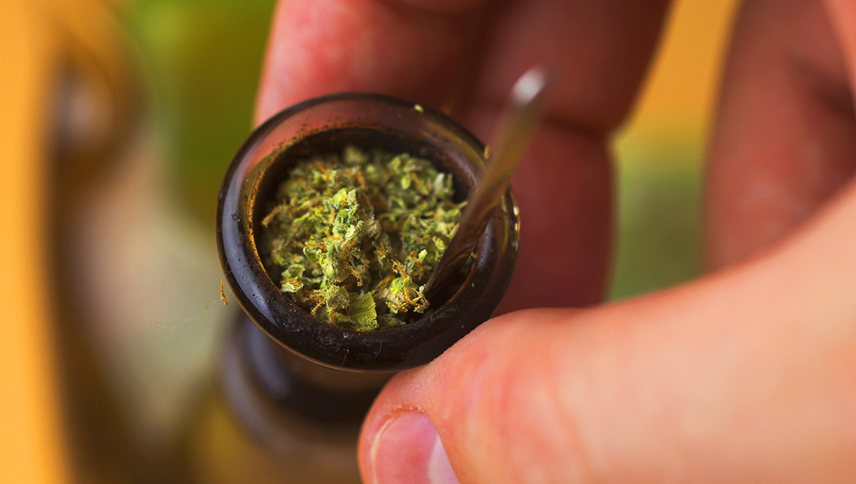Packing a bowl is much faster than rolling a joint.