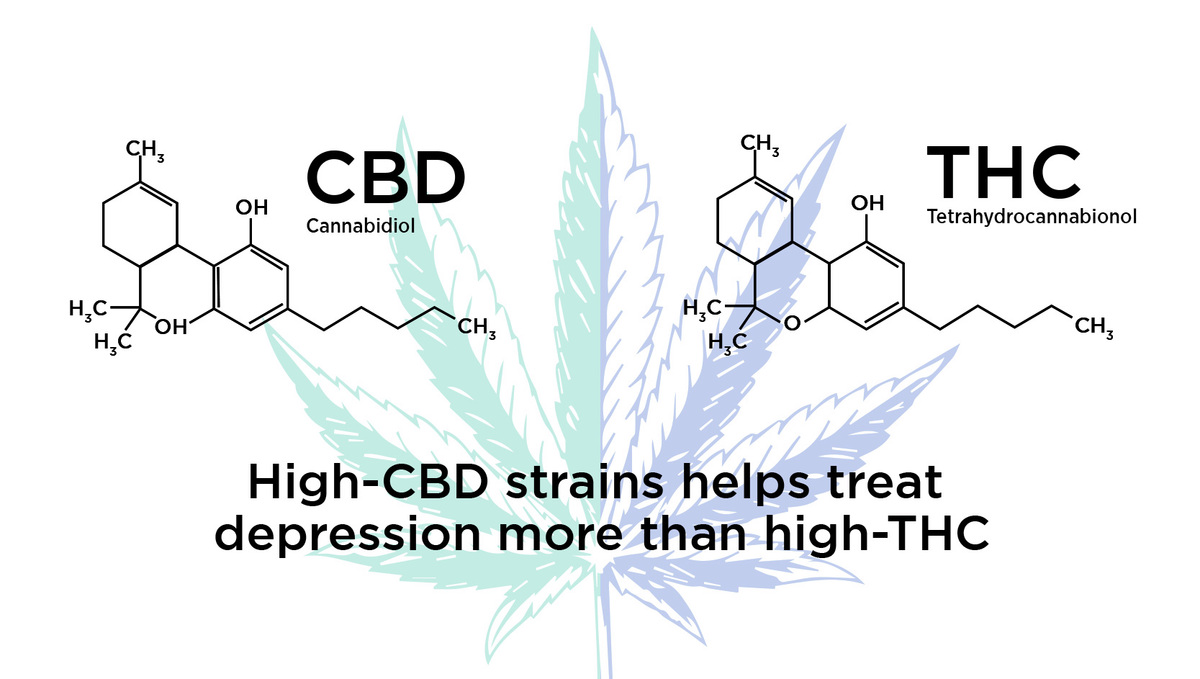 Kann Cannabis Depression behandeln?: CBD und THC Kann Cannabis Depression behandeln?: CBD und THC