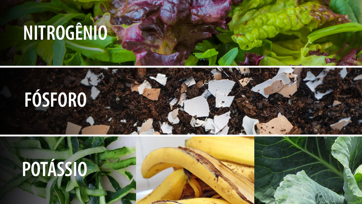 Compostagem: fontes de NPK Compostagem: fontes de NPK
