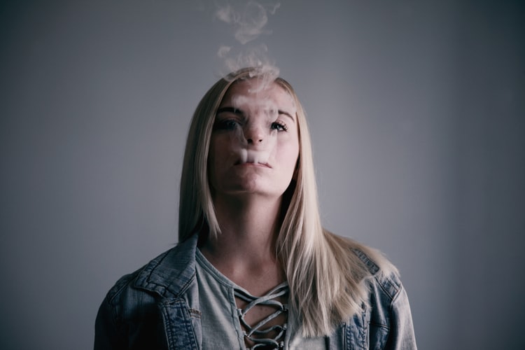 girl smoking