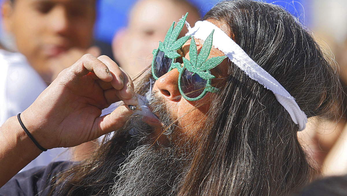 A junkie or a burnout is a person who smokes too much
