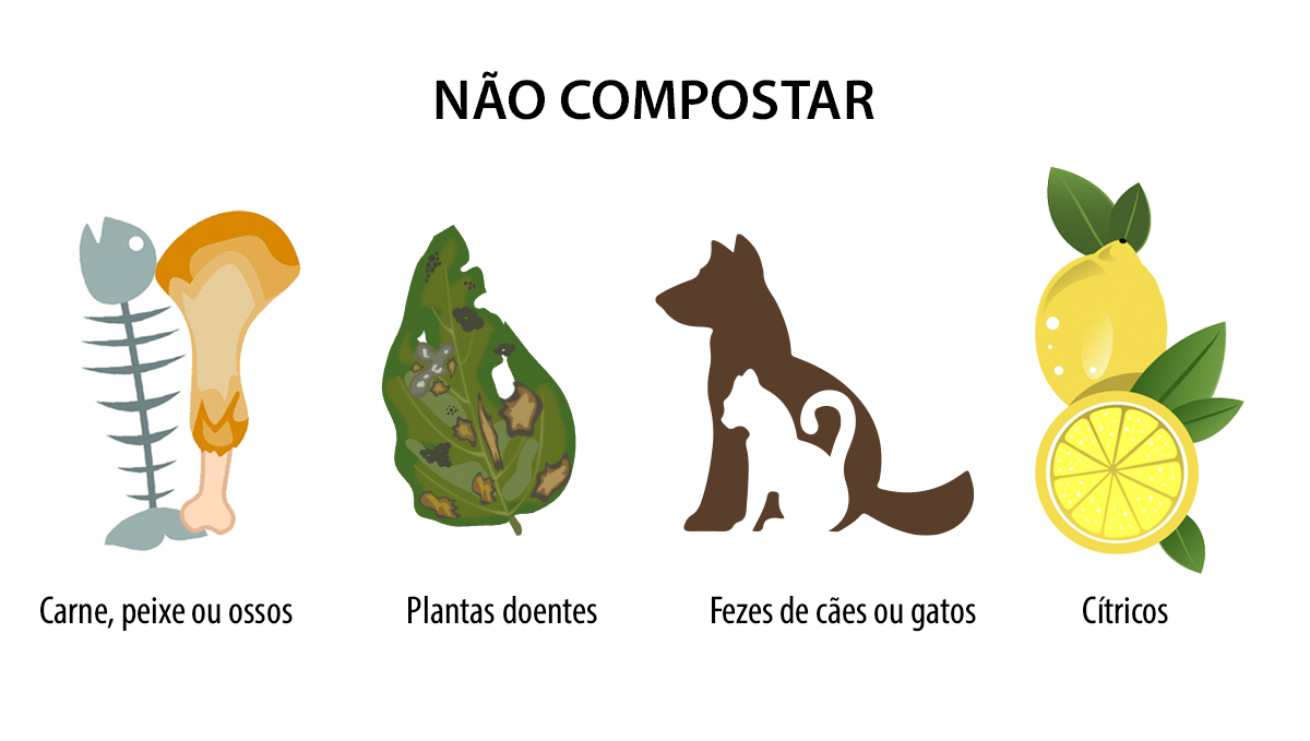 Compostagem: o que não compostar Compostagem: o que não compostar