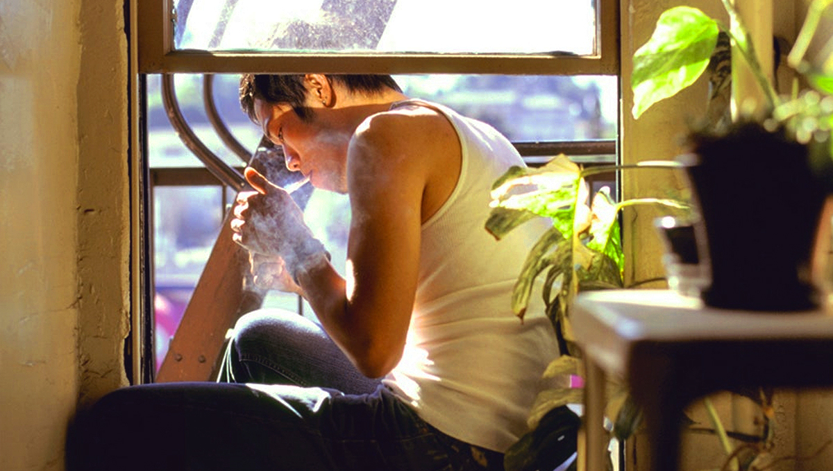 Cracking open a window will get rid of plants smell.