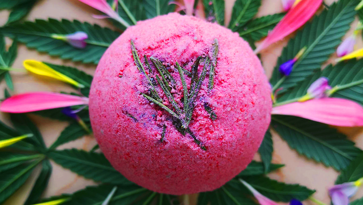 Cannabis bath bombs.