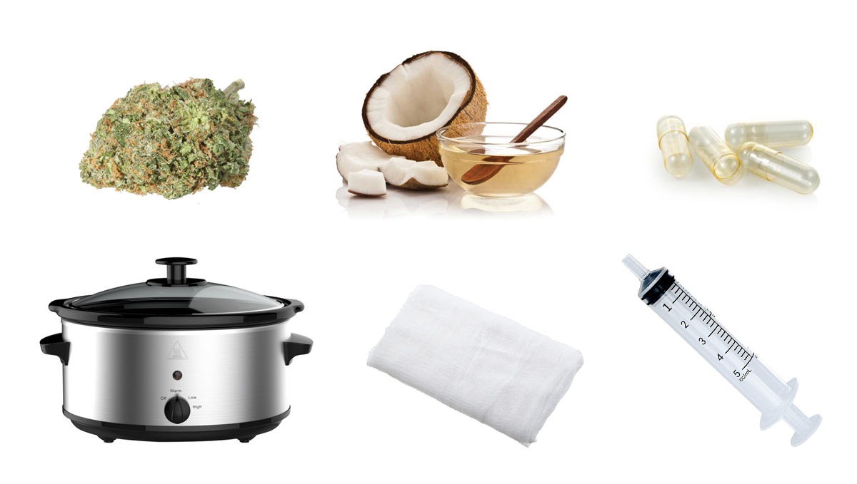 Cannabis capsules: ingredients and materials