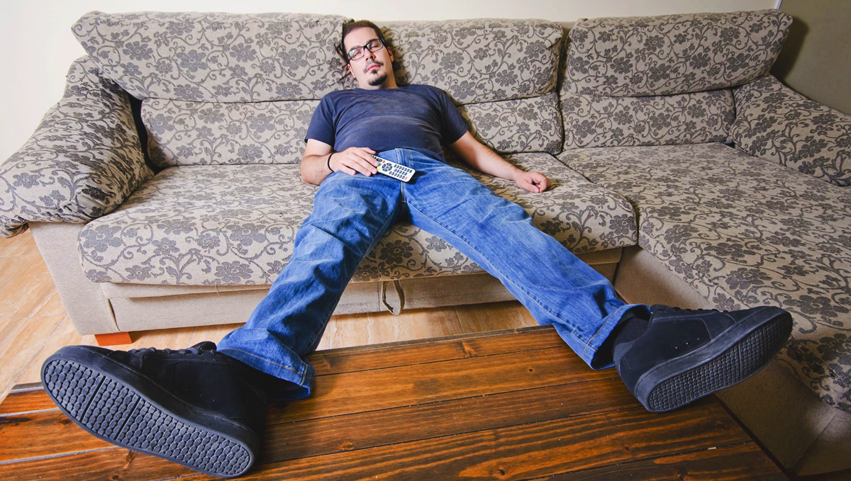 Smoking too much that you can't leave the couch