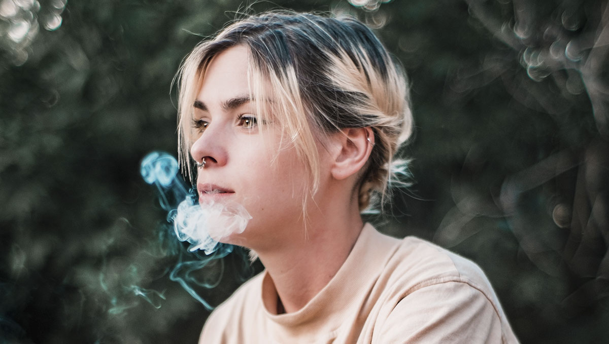 strength affects the part of our brain in charge of time perception, hence we perceive slower time when stoned.