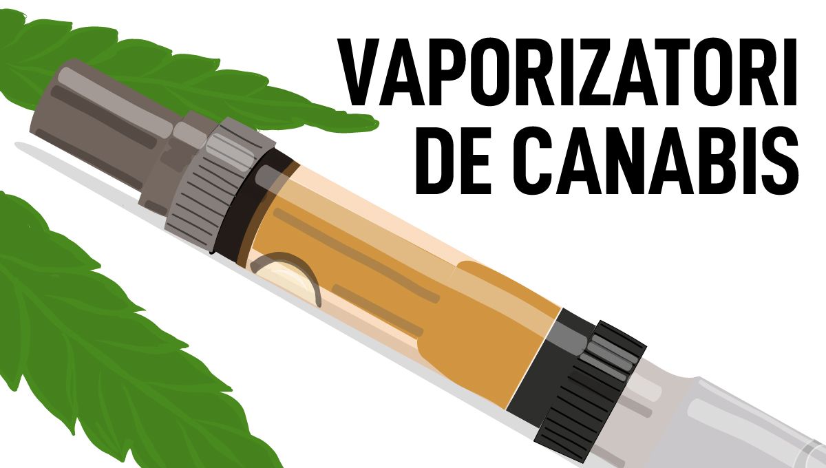Vaporizatoare: Ilustrație Stilou Vaporizator de Canabis