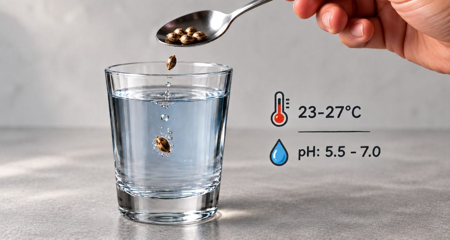 Soak seed in water for up to 48hs