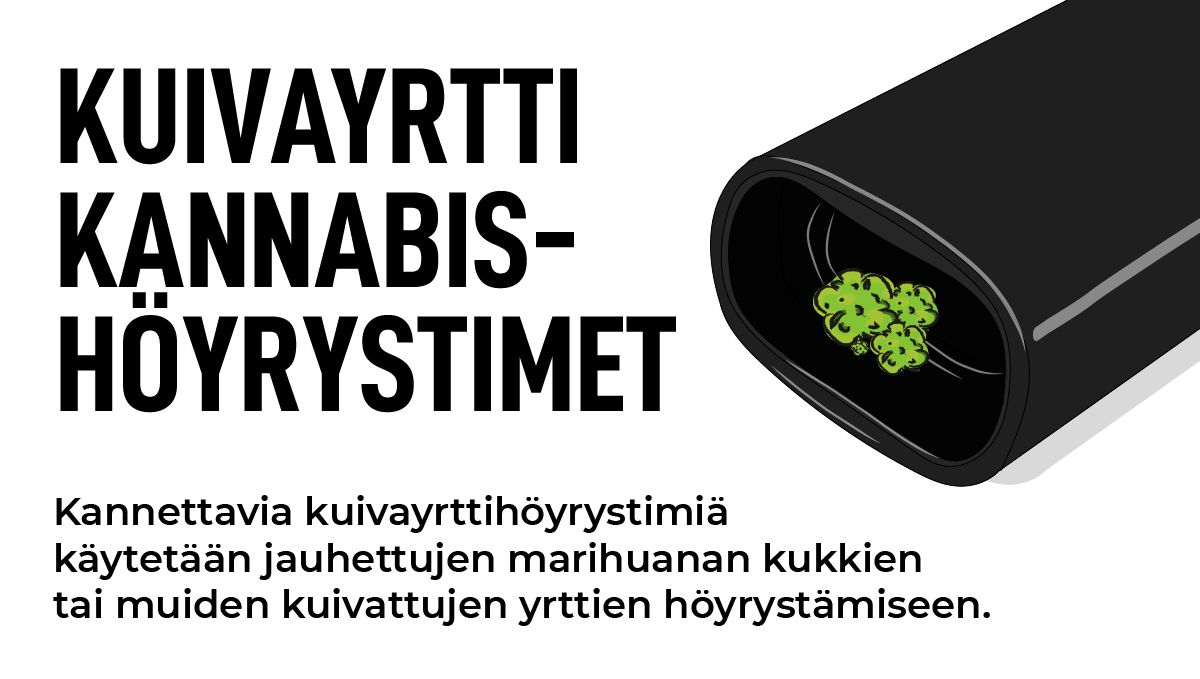 Kuivayrtti kannabish&ouml;yrystimen kuvitus