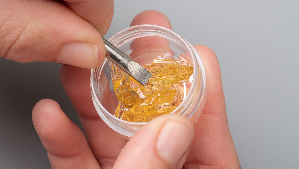 Flavorenso&szlig;e wird &uuml;blicherweise in Dab-Rigs konsumiert.