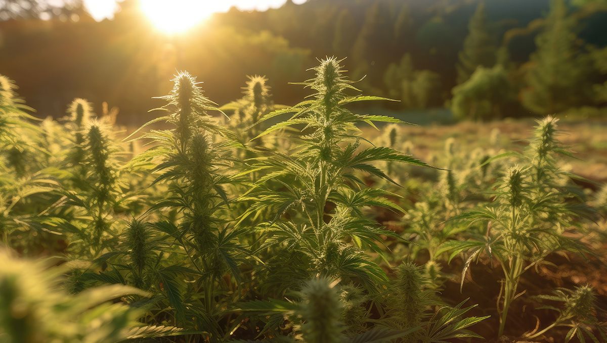 Plants in North Carolina: Plants Legal Status Guide: Hemp plants growing outdoors