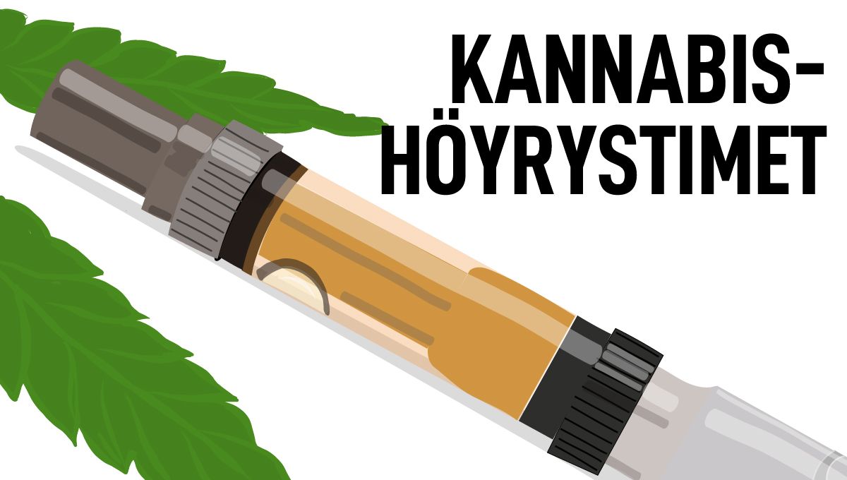 H&ouml;yrystimet: Kannabiskyn&auml;h&ouml;yrystimen kuvitus