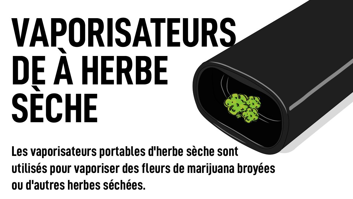 Illustration d'un Vaporisateur de Cannabis &agrave; Herbe S&egrave;che