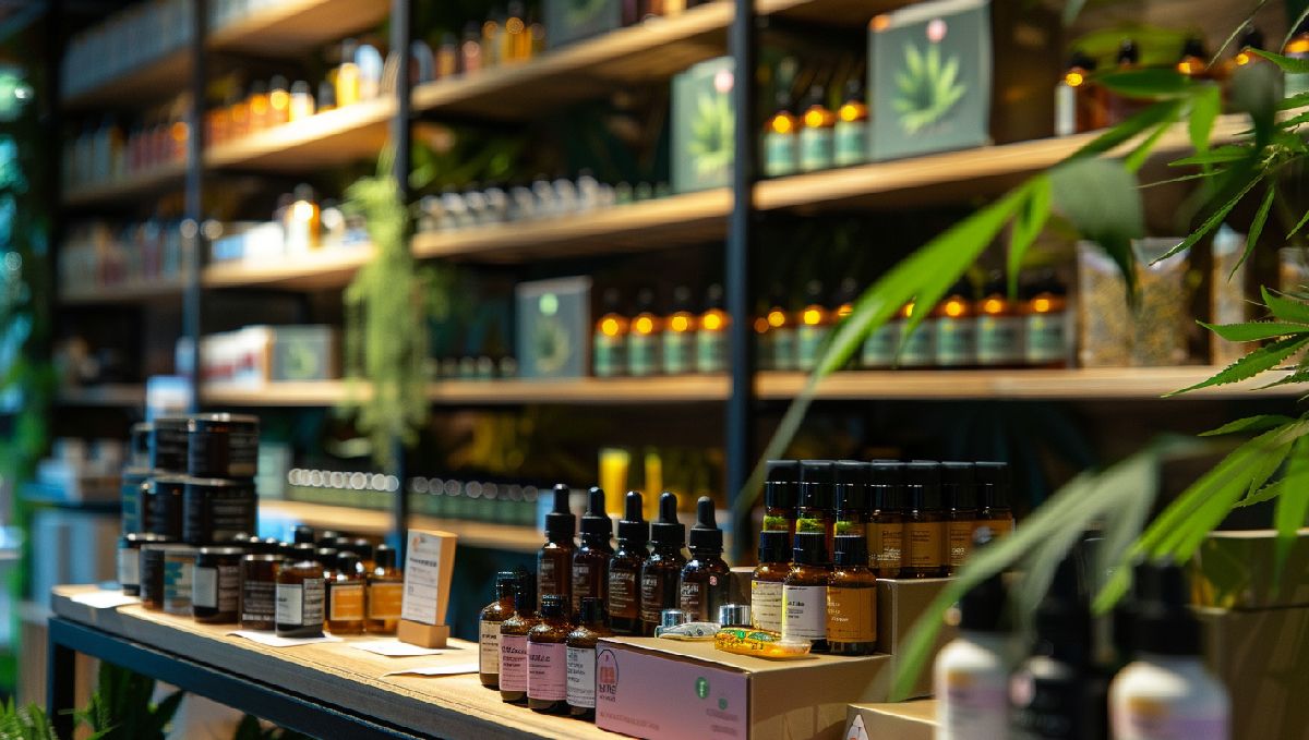 Weed i Ohio: Guide til Cannabislovgivning: Marihuana-produkter på hylderne i en butik