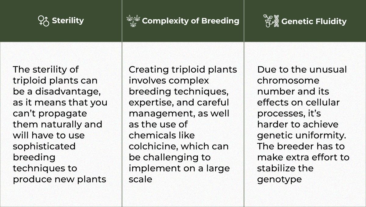 Das Potenzial der triploiden Genetik zur Revolutionierung der Plantsindustrie: Die Nachteile