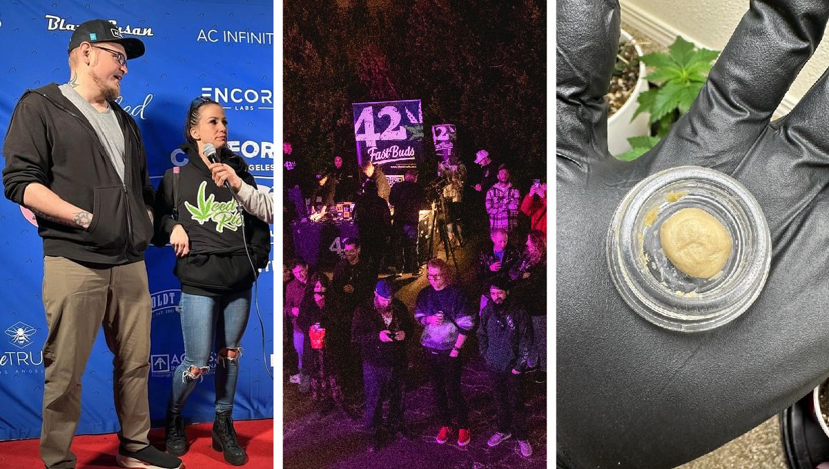 @imhighigan; a glimpse of the awards ceremony; Ztrawberriez Auto rosin made by @good_buddy_flowers.