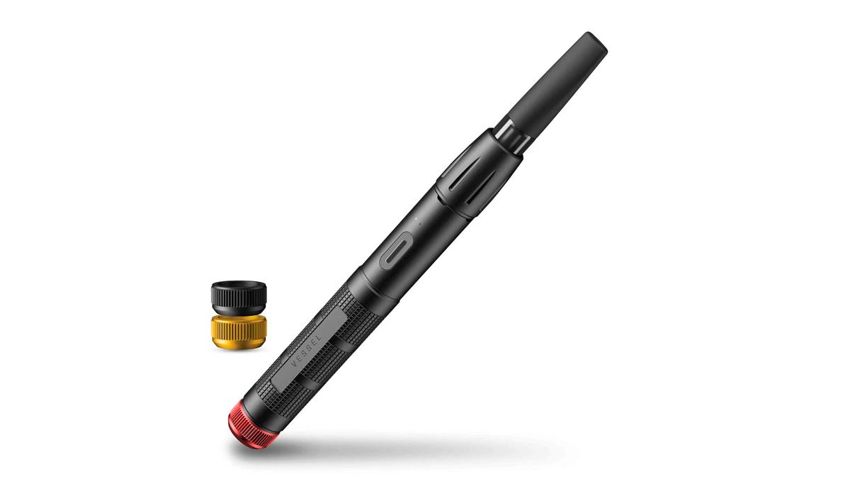 Tips For Choosing Best Plants Pens To Puff In: A product picture of a Vessel Expedition rechargeable battery used for smoking vape cartridges