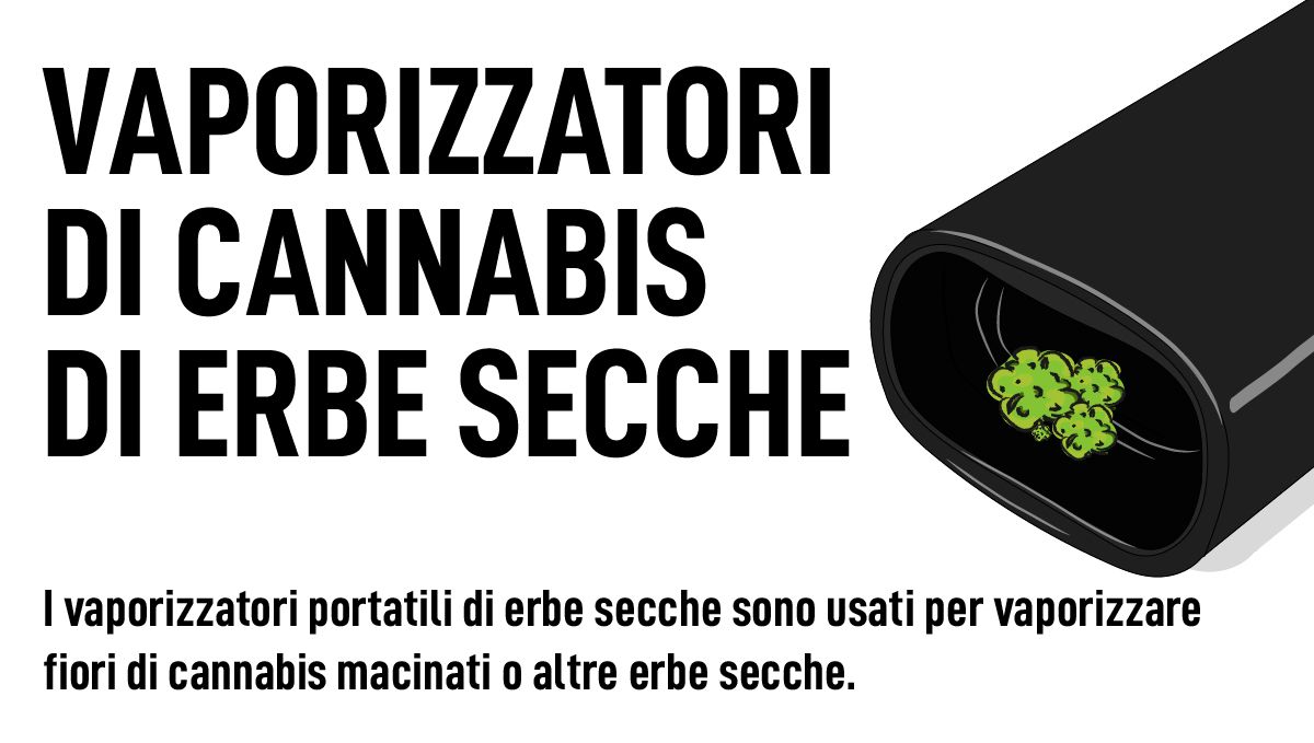 Illustrazione del Vaporizzatore di Cannabis ad Erba Secca