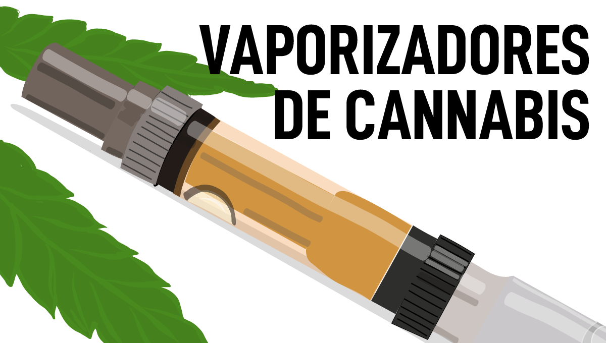 Vaporizadores: Ilustraci&oacute;n del vaporizador-bol&iacute;grafo de cannabis