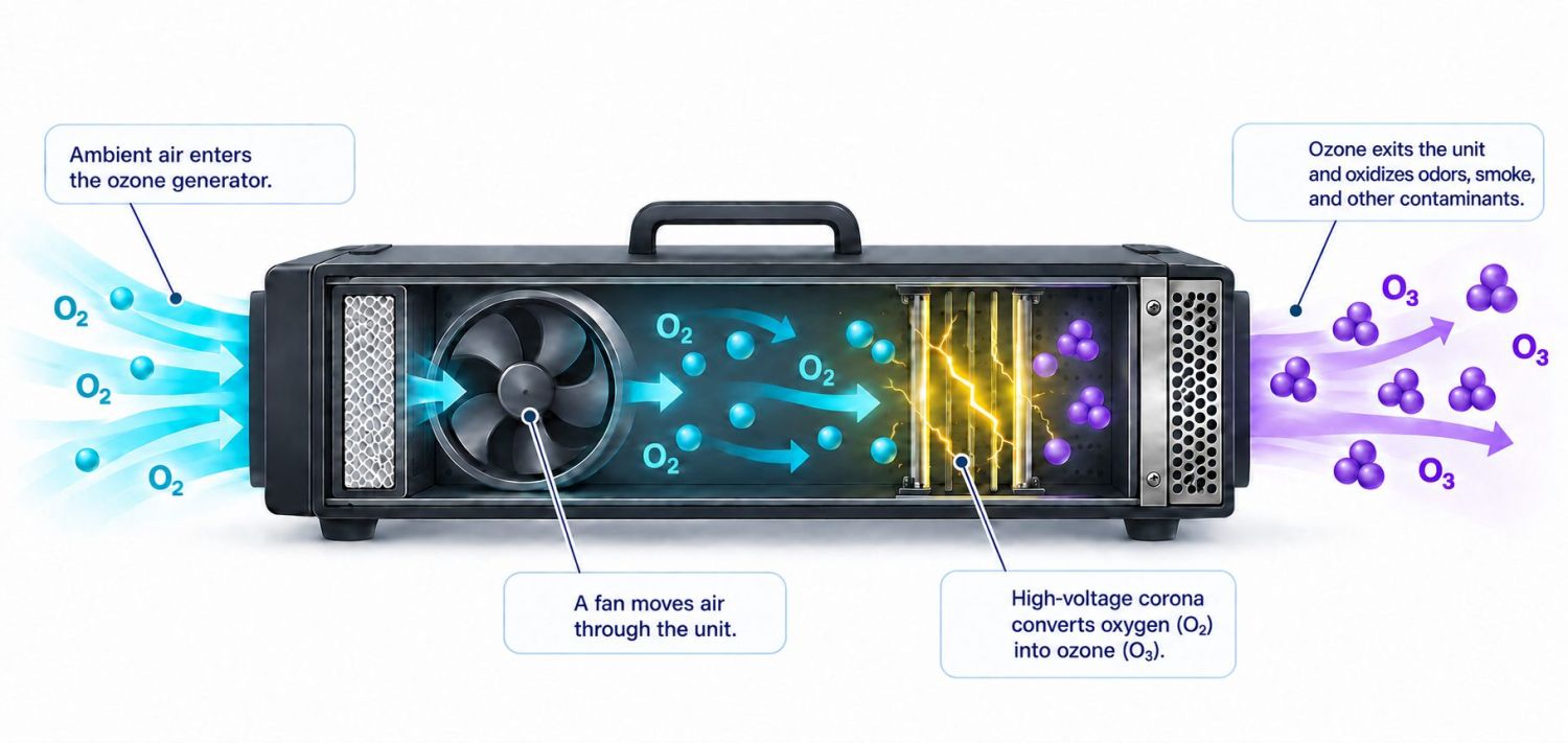 オートフラワーはいつから匂い始める？：オゾン発生器の仕組み