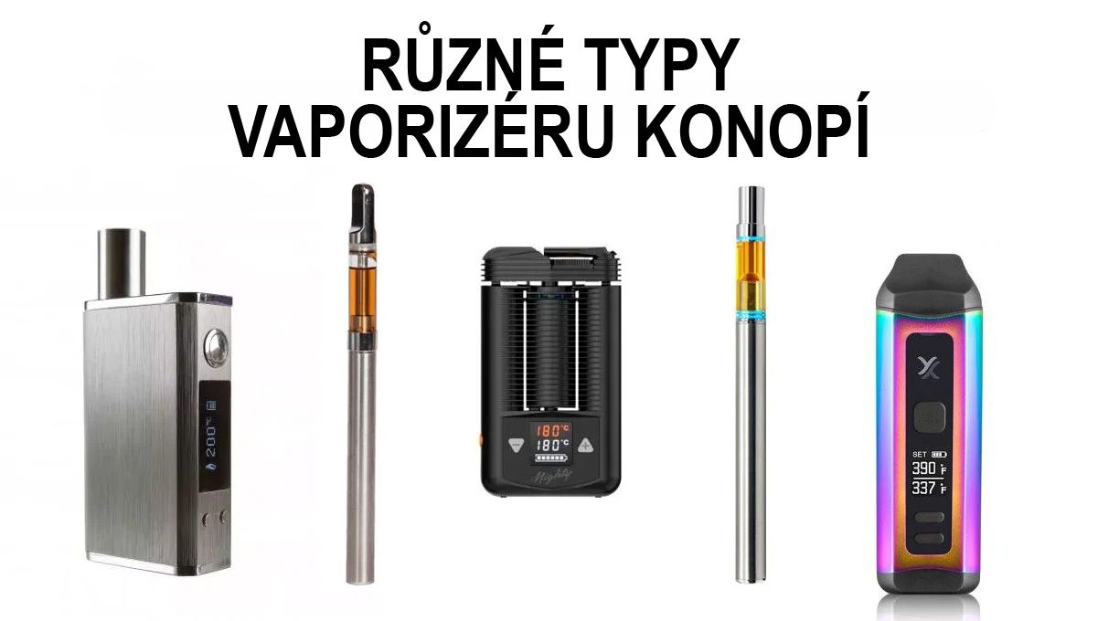 Různ&eacute; typy vaporiz&eacute;ru konop&iacute;