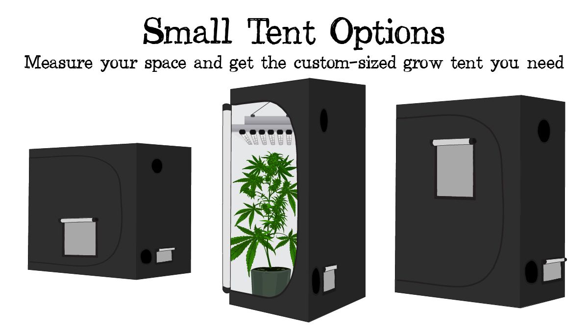 Grow small plants plants in tiny spaces: custom grow tent