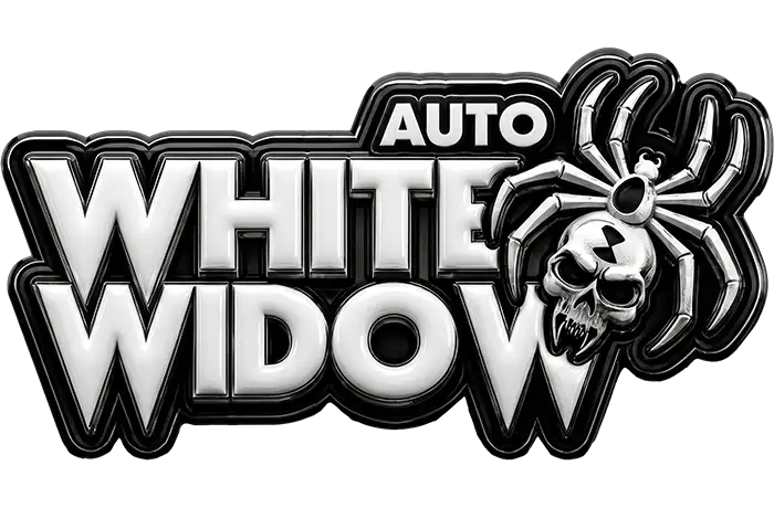 White Widow Auto Logo