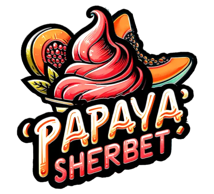 Papaya Sherbet Logo