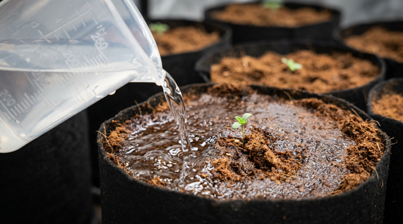 Lemon Cherry Cookies Auto New Version - Watering Sprouted Seedlings