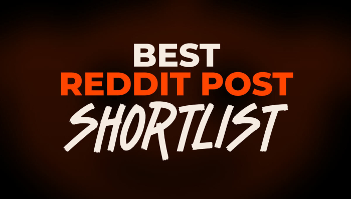 Reddit-Wettbewerb-Shortlist ist da: Es bleibt noch Zeit zum Mitmachen