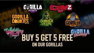 Buy 5 Get 5 Free on All Gorilla Seeds