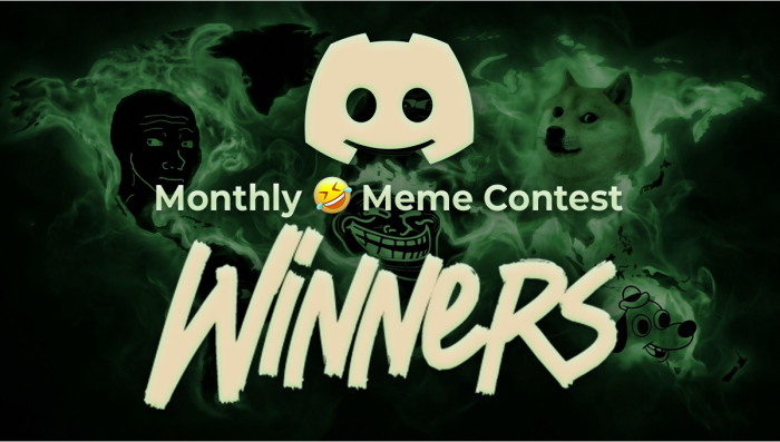 Gewinner des monatlichen Meme-Wettbewerbs im Dezember auf Discord